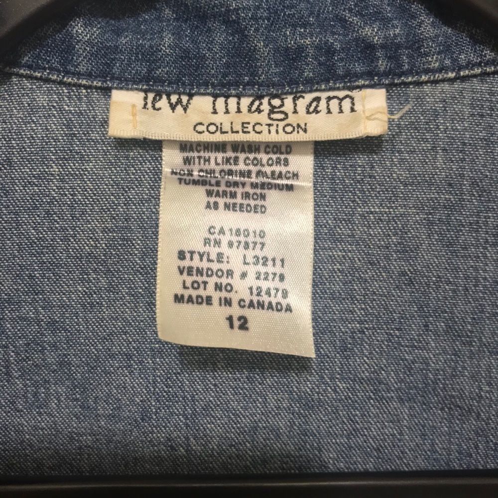 Vintage Lew Magram Raw Hem Fringe Denim Jacket - Picture 9 of 14